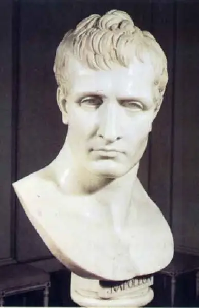 <p>Antonio Canova. Busto di Napoleone. 1810 ca. Marmo. Firenze, Palazzo Pitti</p>
